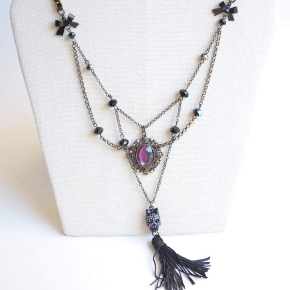 Betsey Johnson Dark Forest Necklace